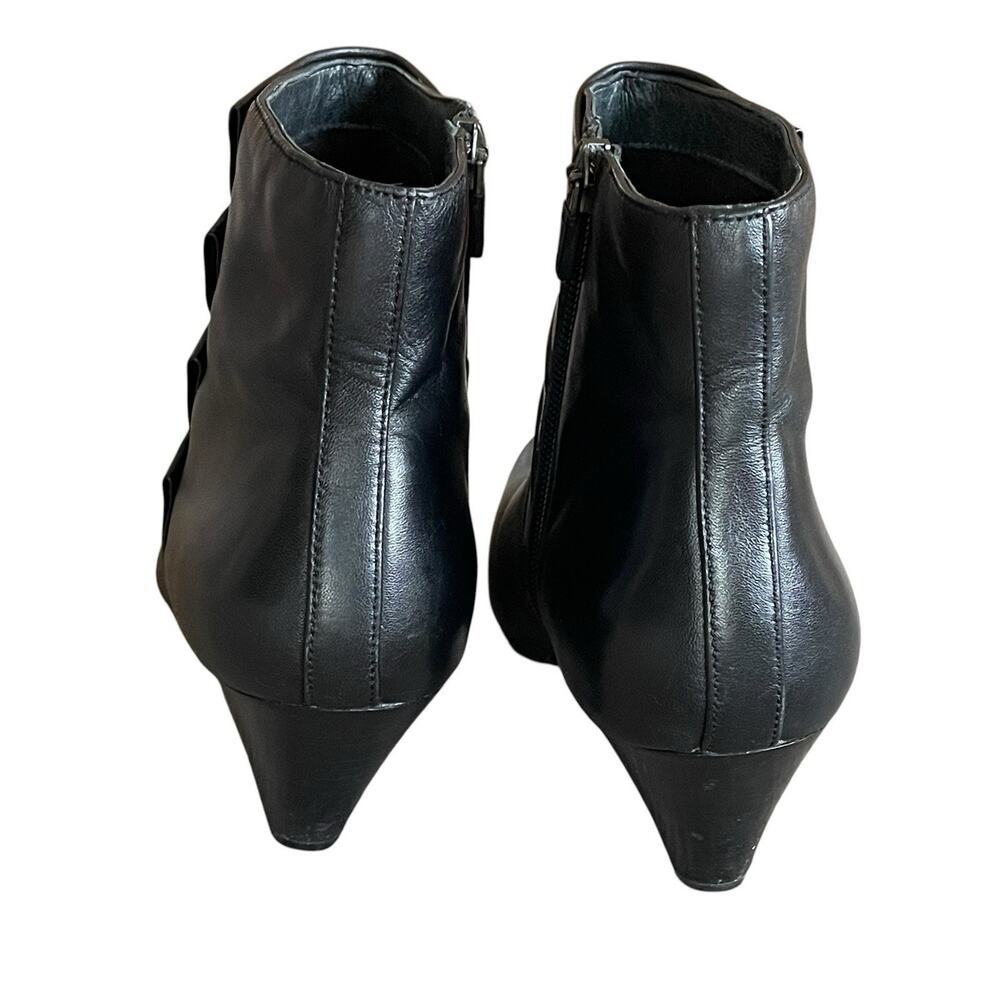 DANSKO Baker Women's Size 37/6.5-7 Black Nappa Leather Side Zip Ankle Boots - Picture 8 of 9